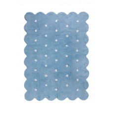 Alfombra Lavable Biscuit Azul de Lorena Canals